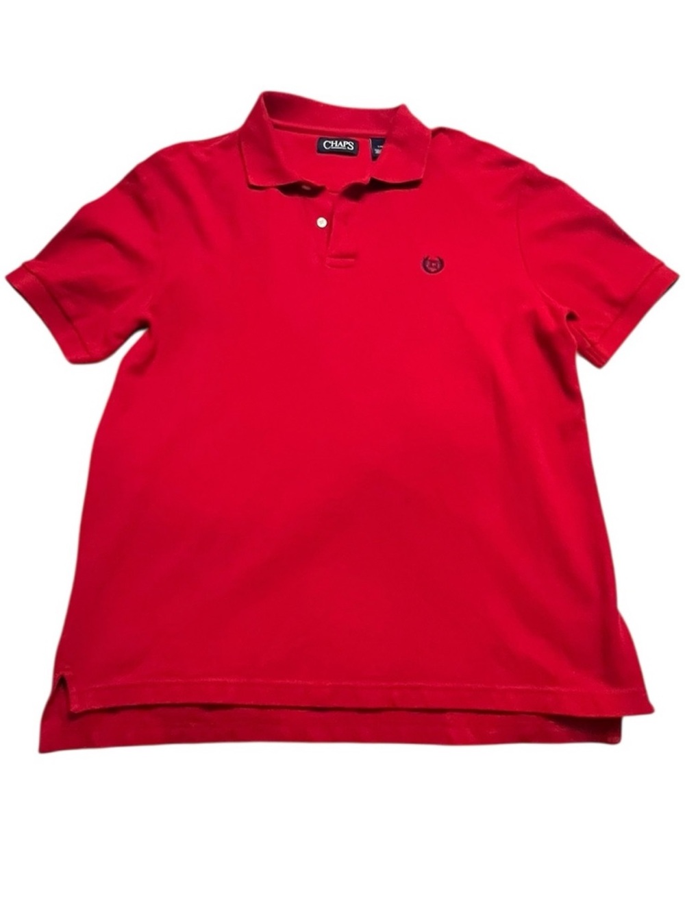 Men's CHAPS Red Polo Shirt L